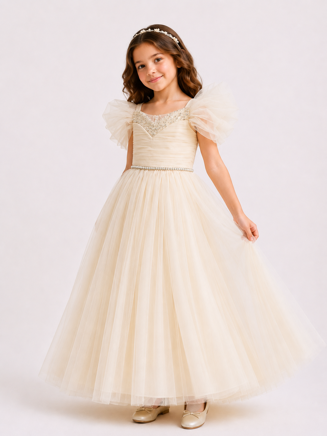 Crystal Bloom Couture Dress