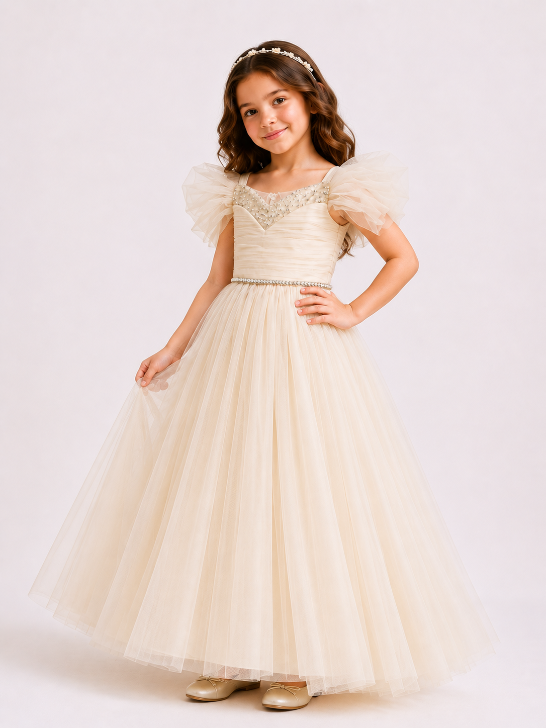 Crystal Bloom Couture Dress