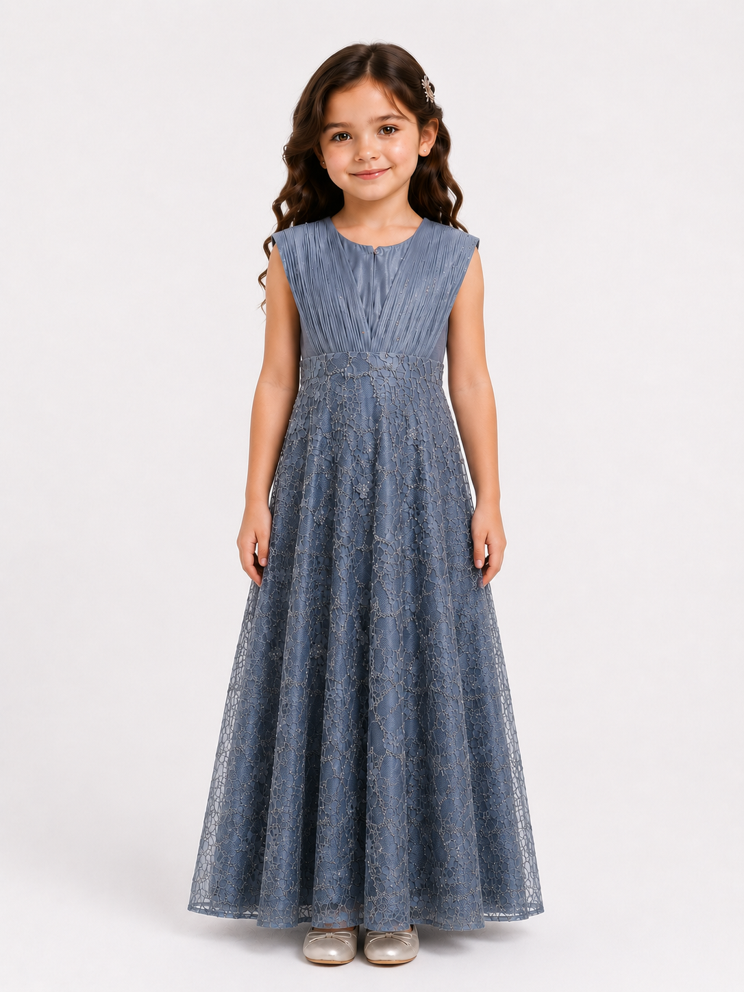 Floral Lace Sparkle Party Dress