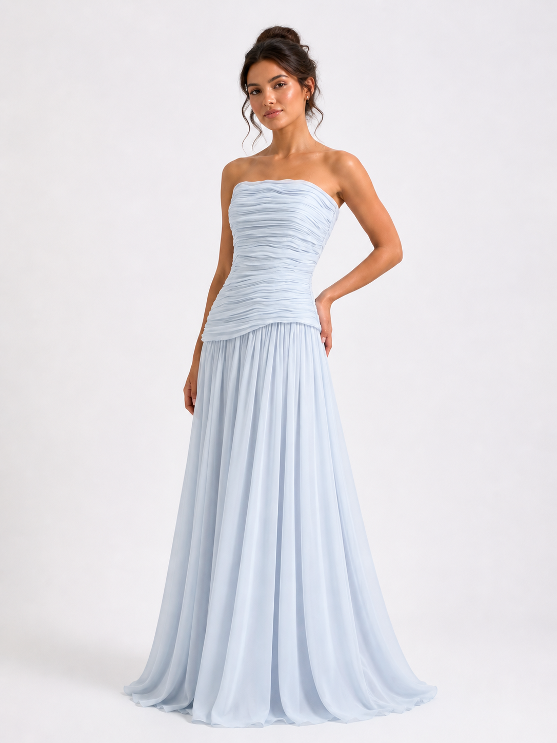 Celestial Wave Elegance Gown