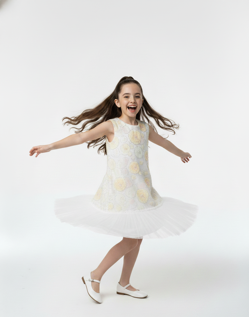 Girls Red Sequin Tutu Dress,