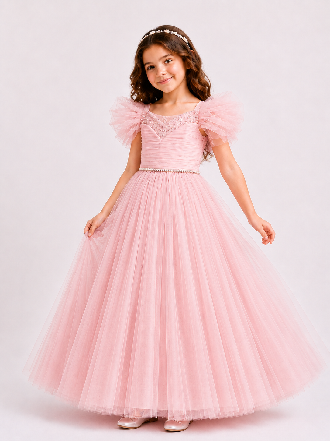 Crystal Bloom Couture Dress