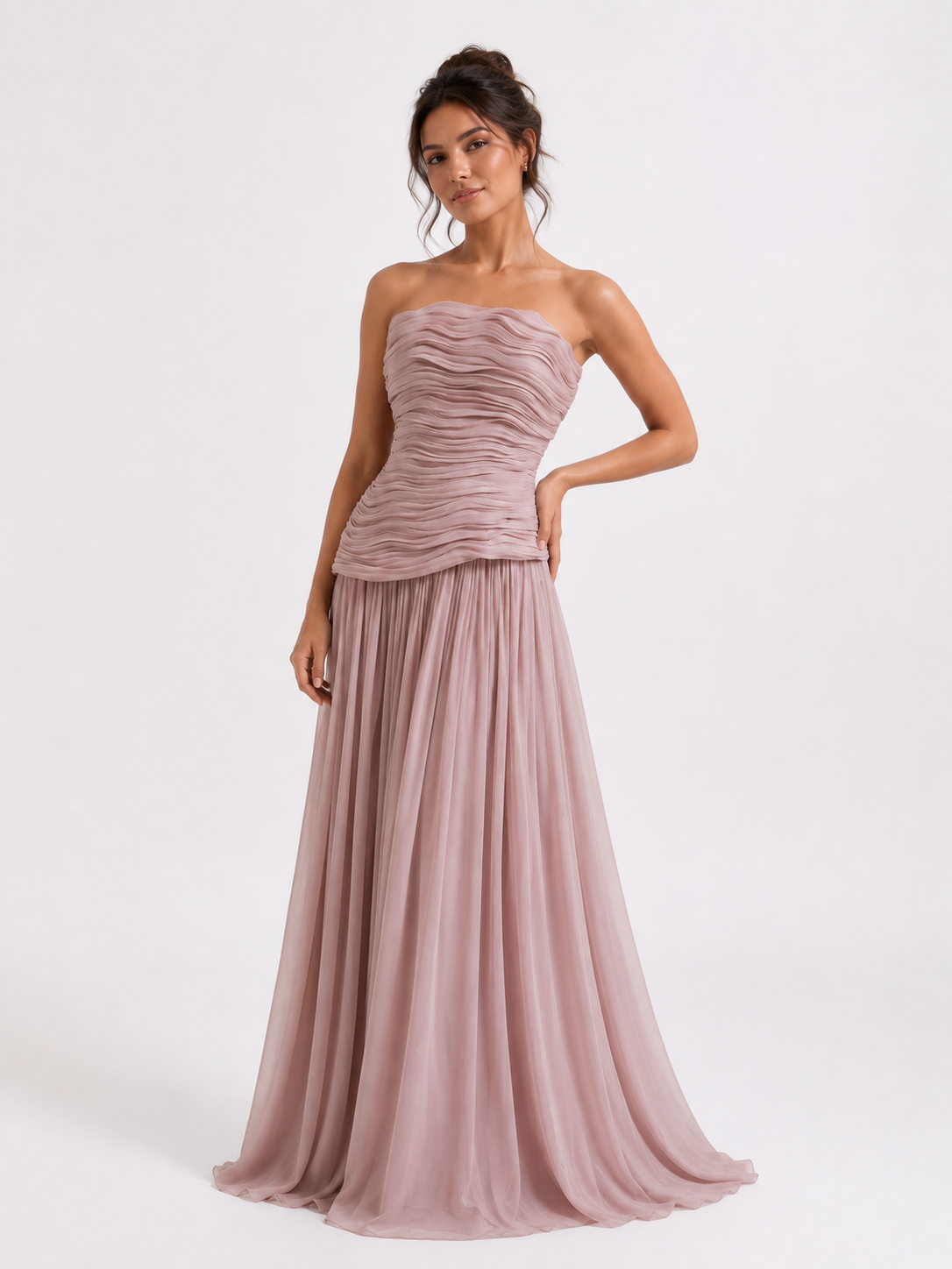 Celestial Wave Elegance Gown