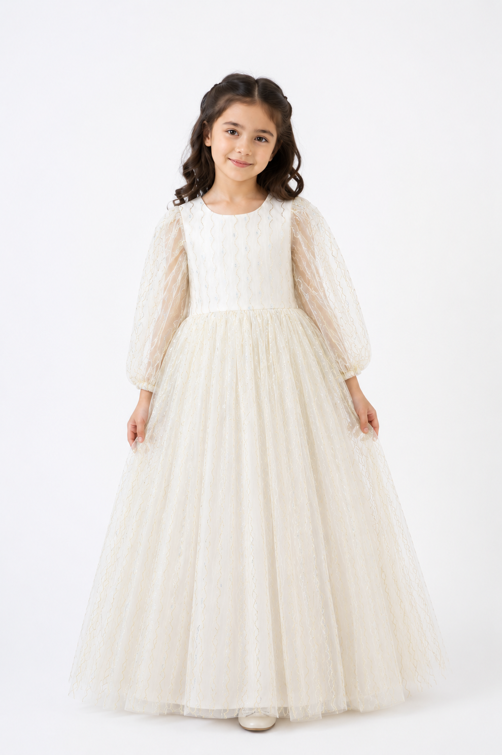 Golden Blush Princess Tulle Gown