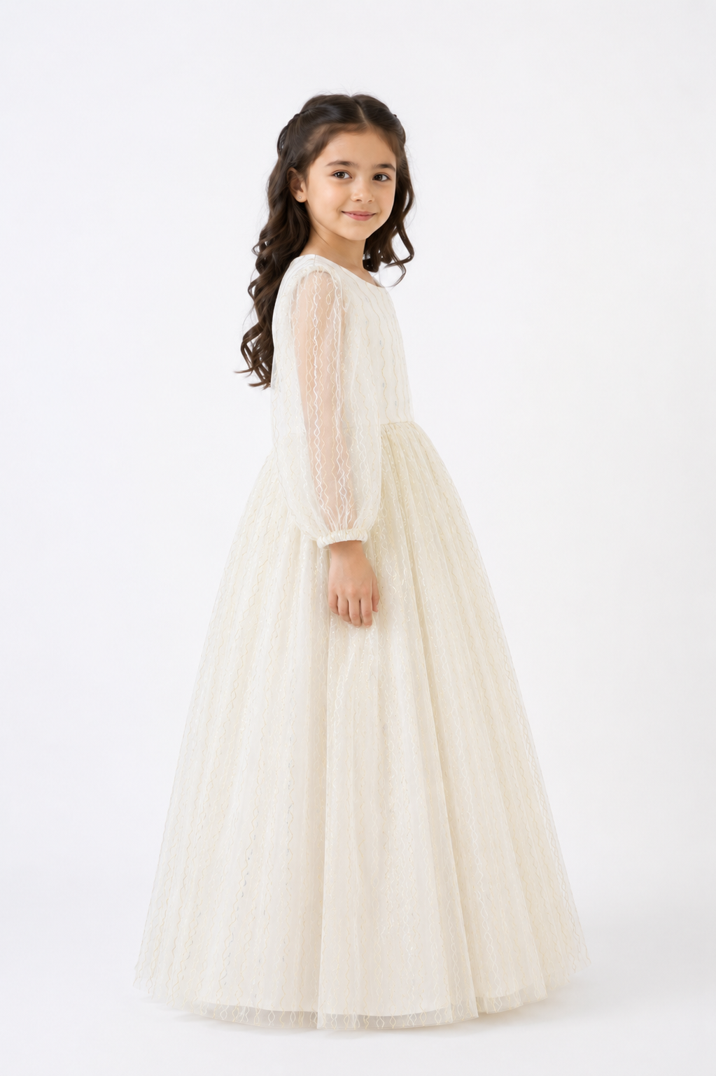 Golden Blush Princess Tulle Gown