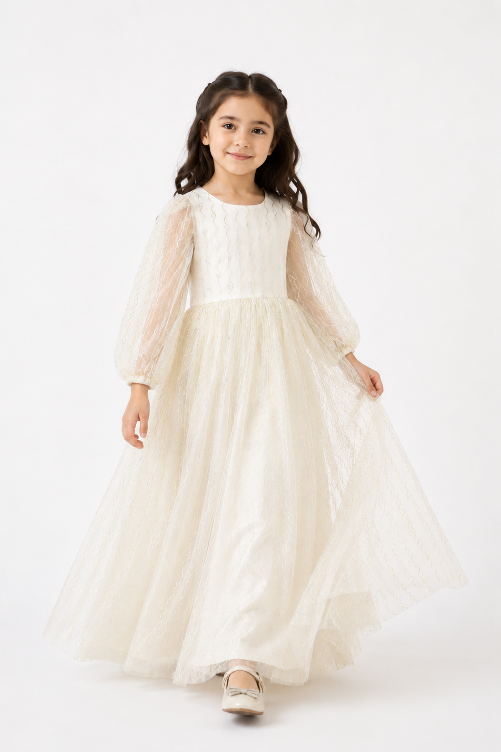Golden Blush Princess Tulle Gown