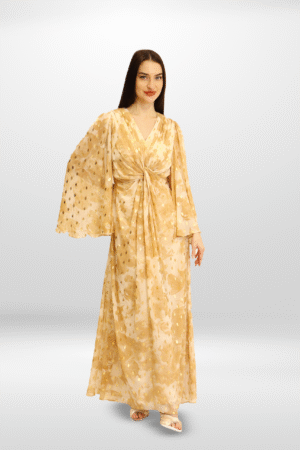 Golden Petal Chiffon Luxe Atelier