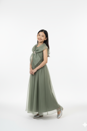 Radiant Organza Bow Party Dress