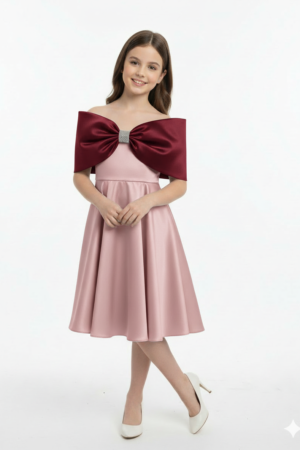 Moon and Back Wrap Bow Dress.