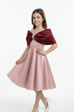 Moon and Back Wrap Bow Dress.