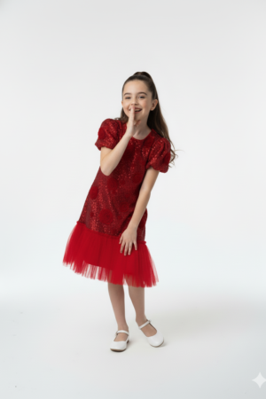 Textured Tulle Party Dress