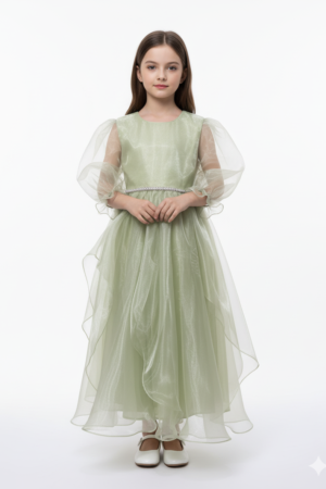 Organza Layered Maxi Gown