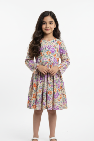 Soft cotton floral dress