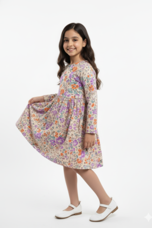 Soft cotton floral dress